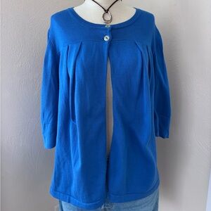 525 America Royal Blue Knit Cardigan